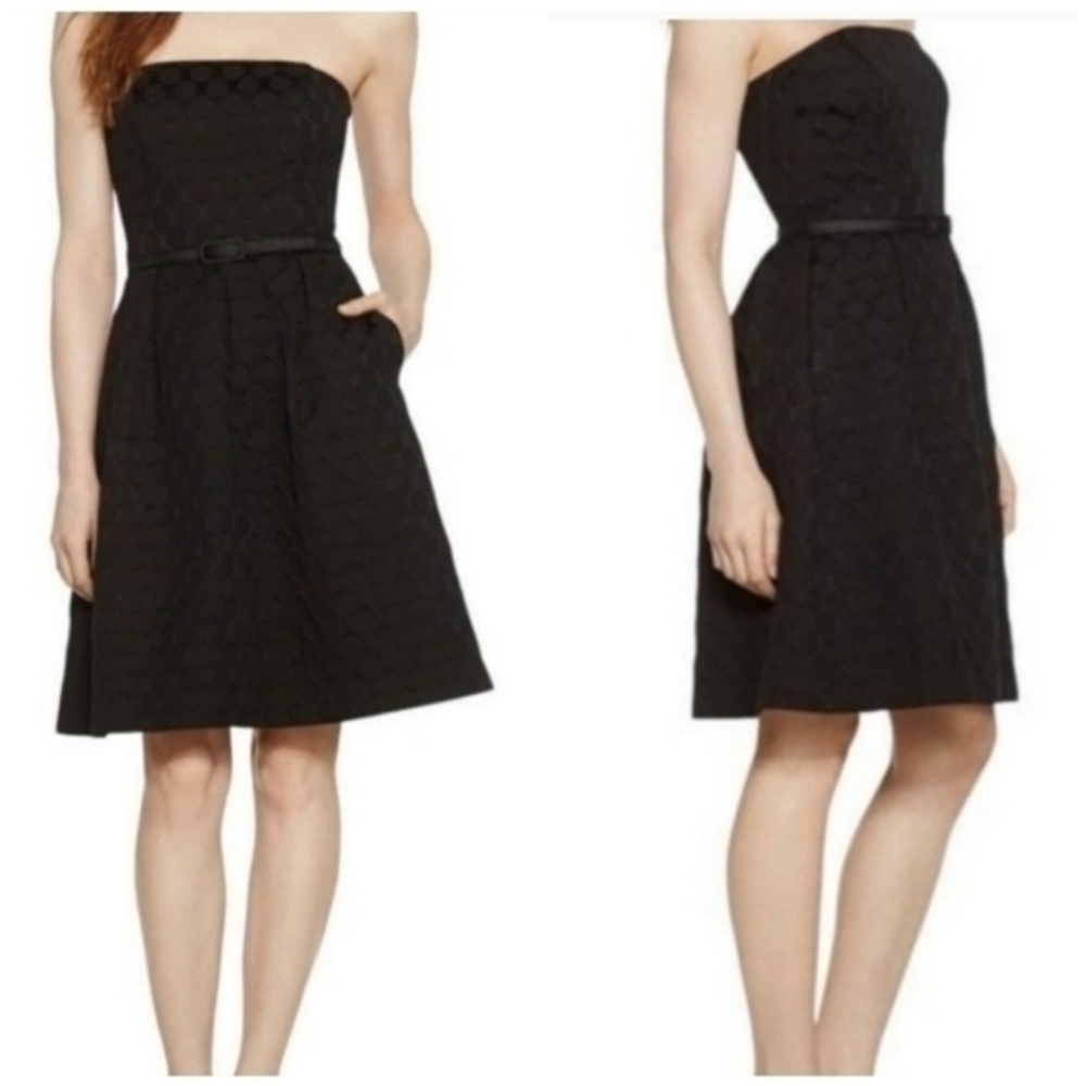 WHBM NWT Women's Iconic Starlet‎ Black Strapless or Spaghetti Strap Dress LBD